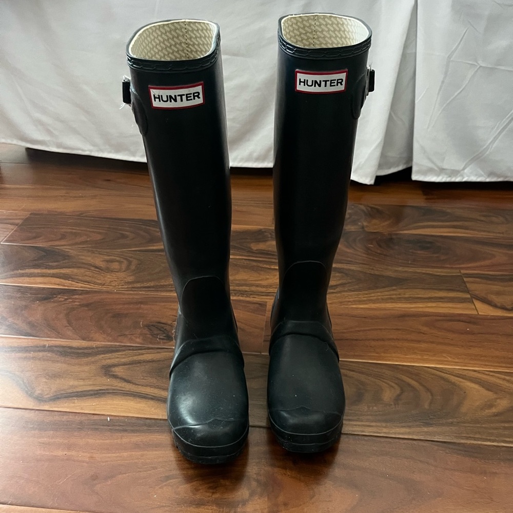 Navy Hunter Rainboots - Original Tall